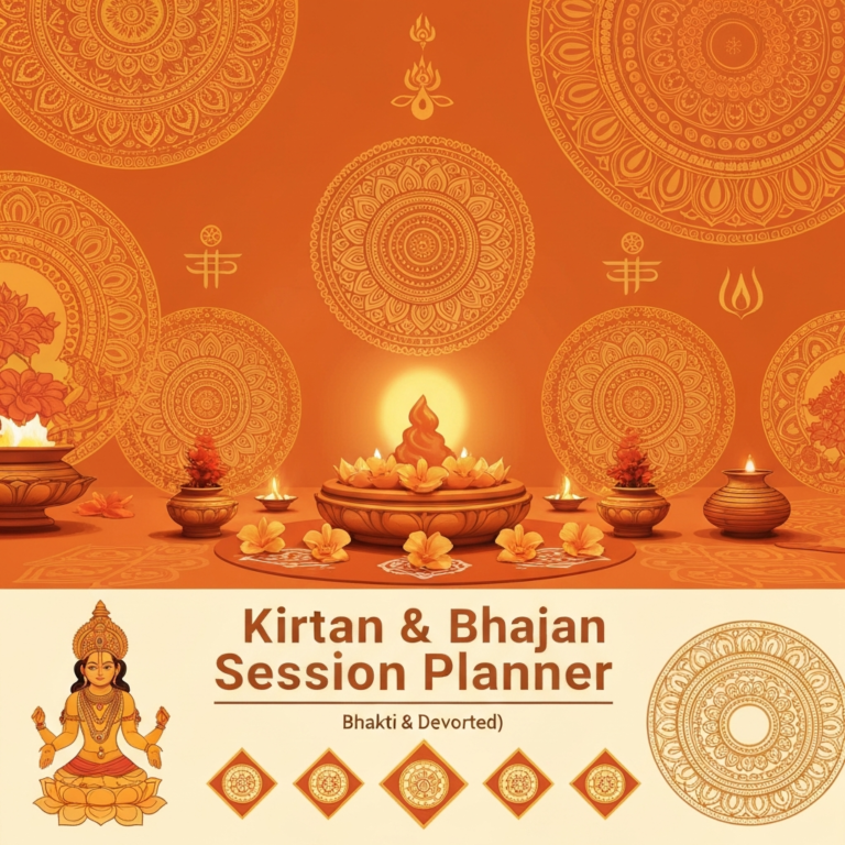 Kirtan & Bhajan Session Planner