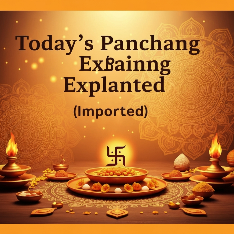 Today’s Panchang Explained