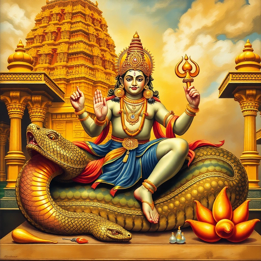 Lord Vishnu (Padmanabhaswamy) – Deity Portrait