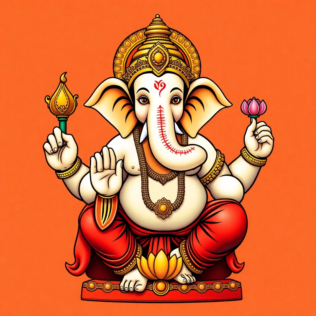 Lord Ganesha (Siddhivinayak) – Deity Portrait