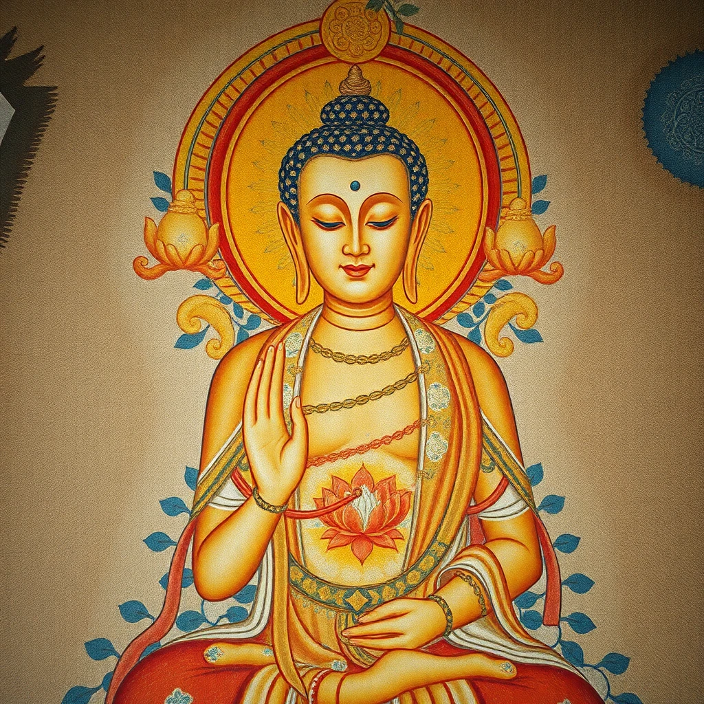 Gautama Buddha and Bodhisattvas – Deity Portrait