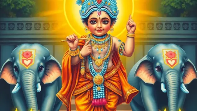 Lord Guruvayurappan (Lord Krishna) – Deity Portrait