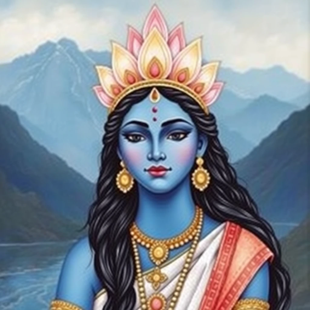 Goddess Yamuna – Deity Portrait