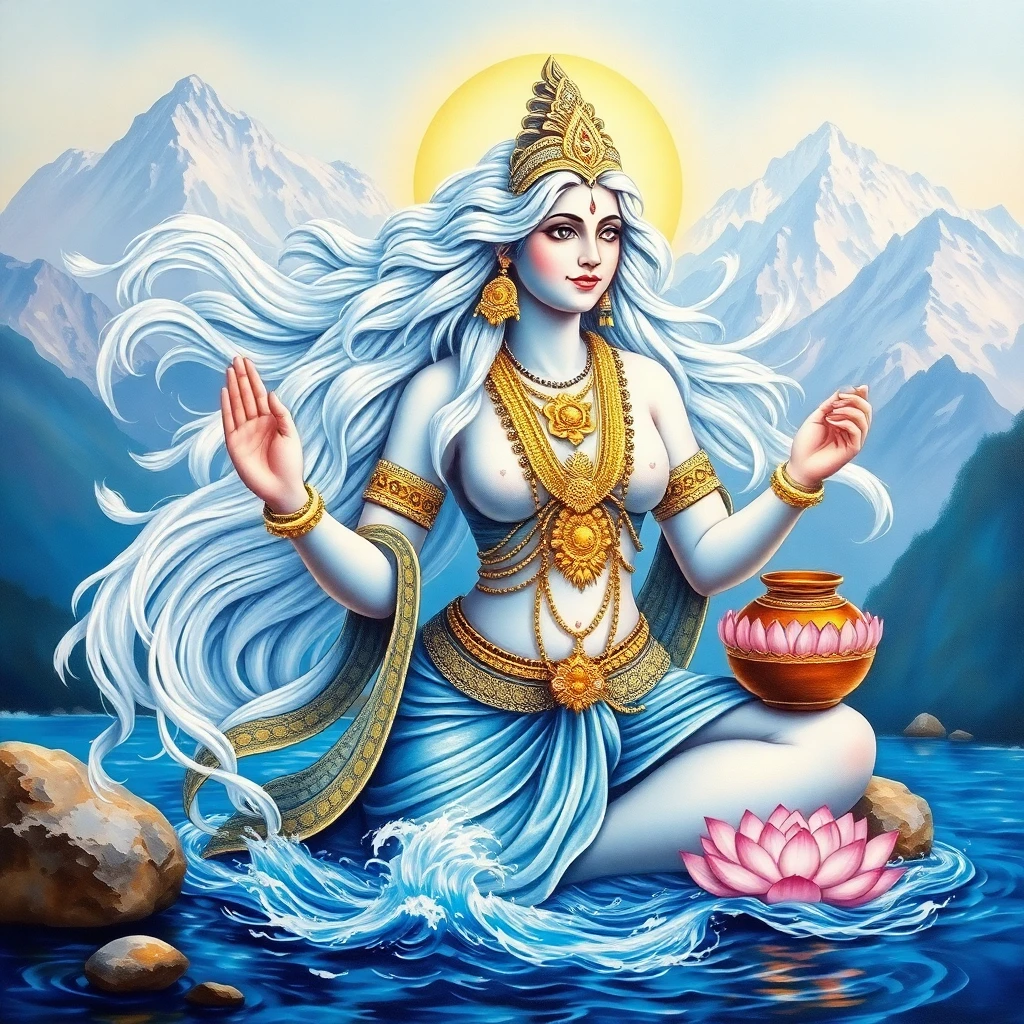 Goddess Ganga – Deity Portrait
