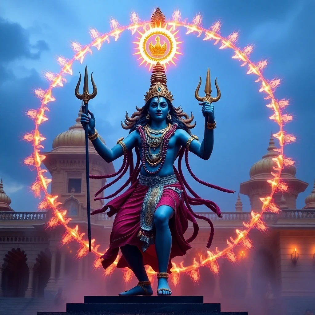 Lord Shiva (Nataraja – Lord of Dance) and Sivakami – Deity Portrait