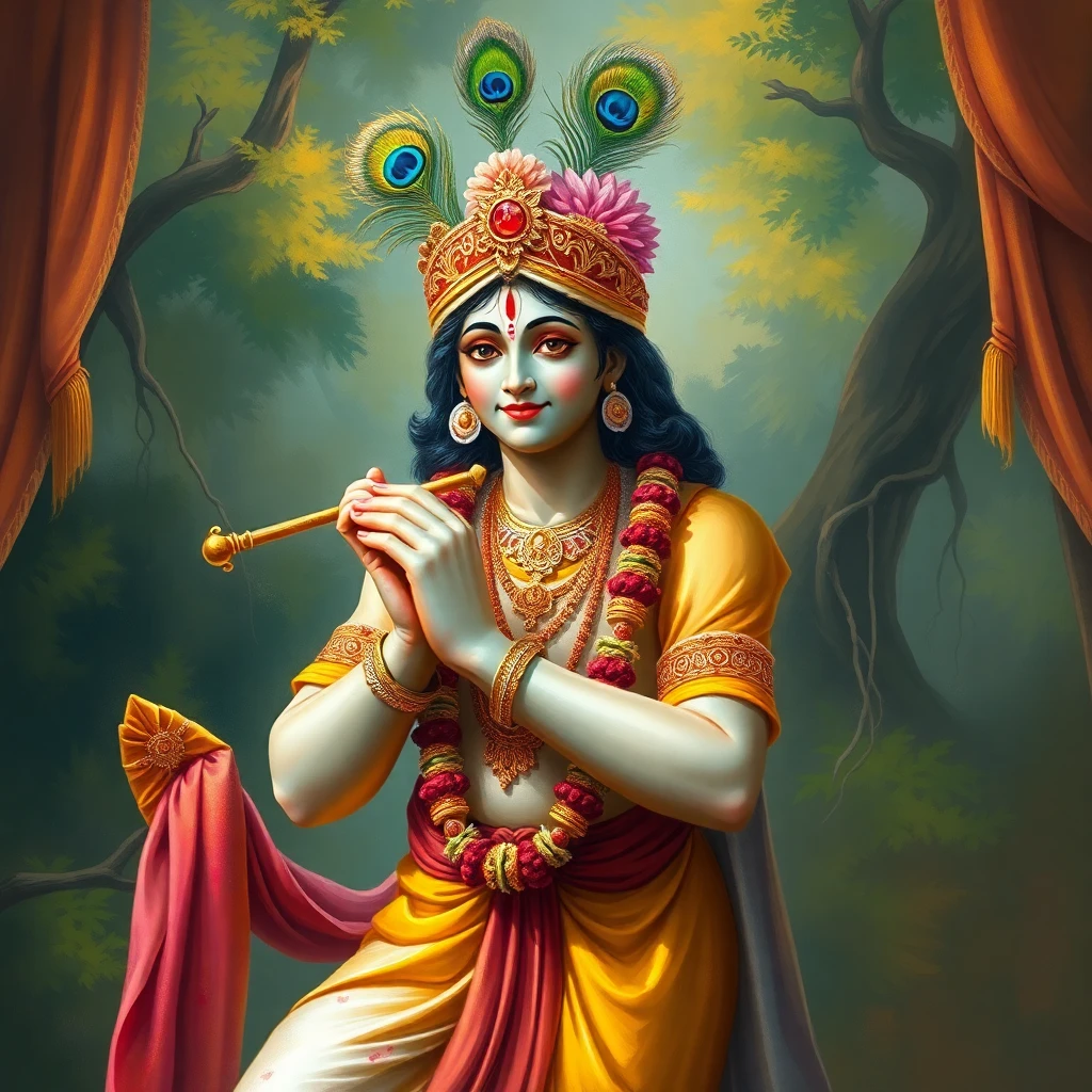 Lord Krishna (Banke Bihari) – Deity Portrait