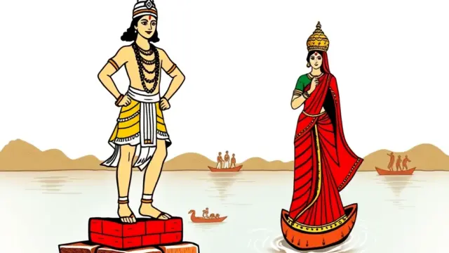 Lord Vitthal (Vishnu/Krishna) and Goddess Rukmini – Deity Portrait