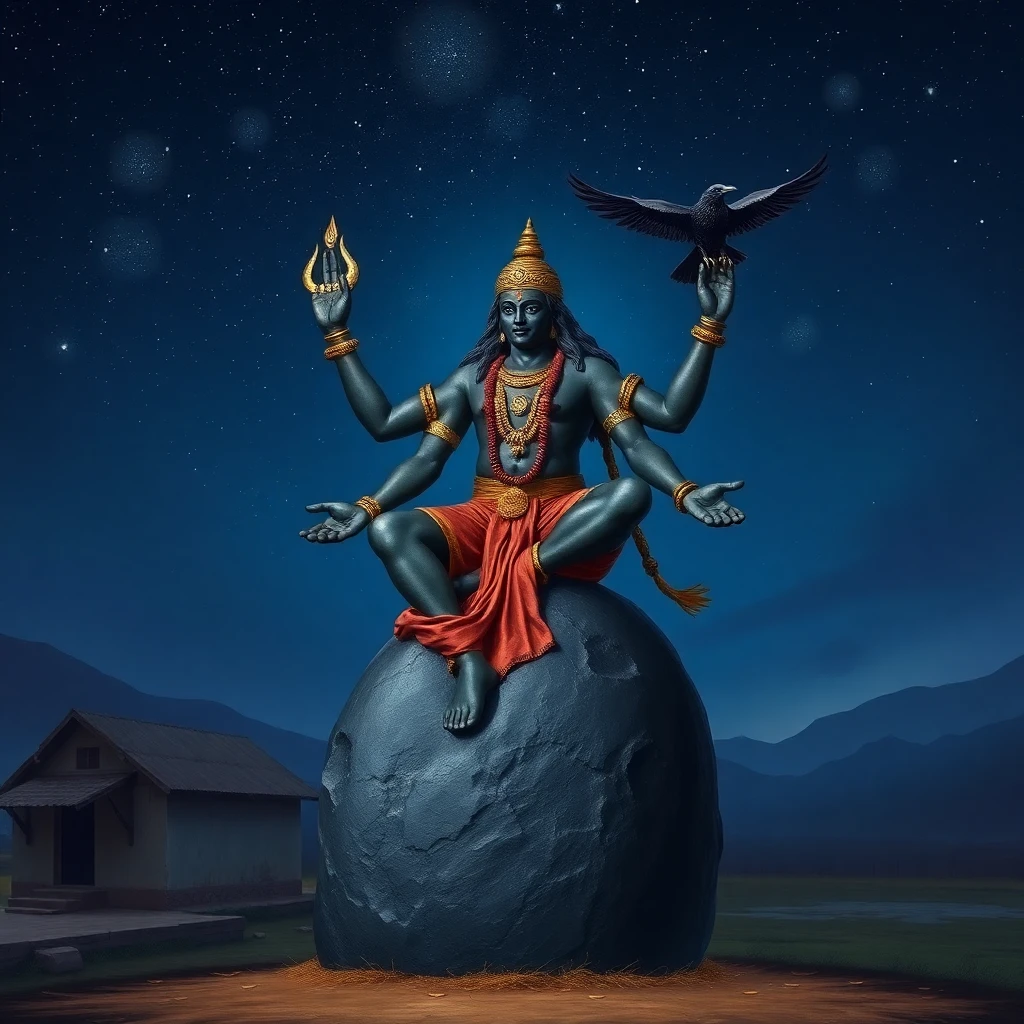Lord Shani (Saturn) – Deity Portrait