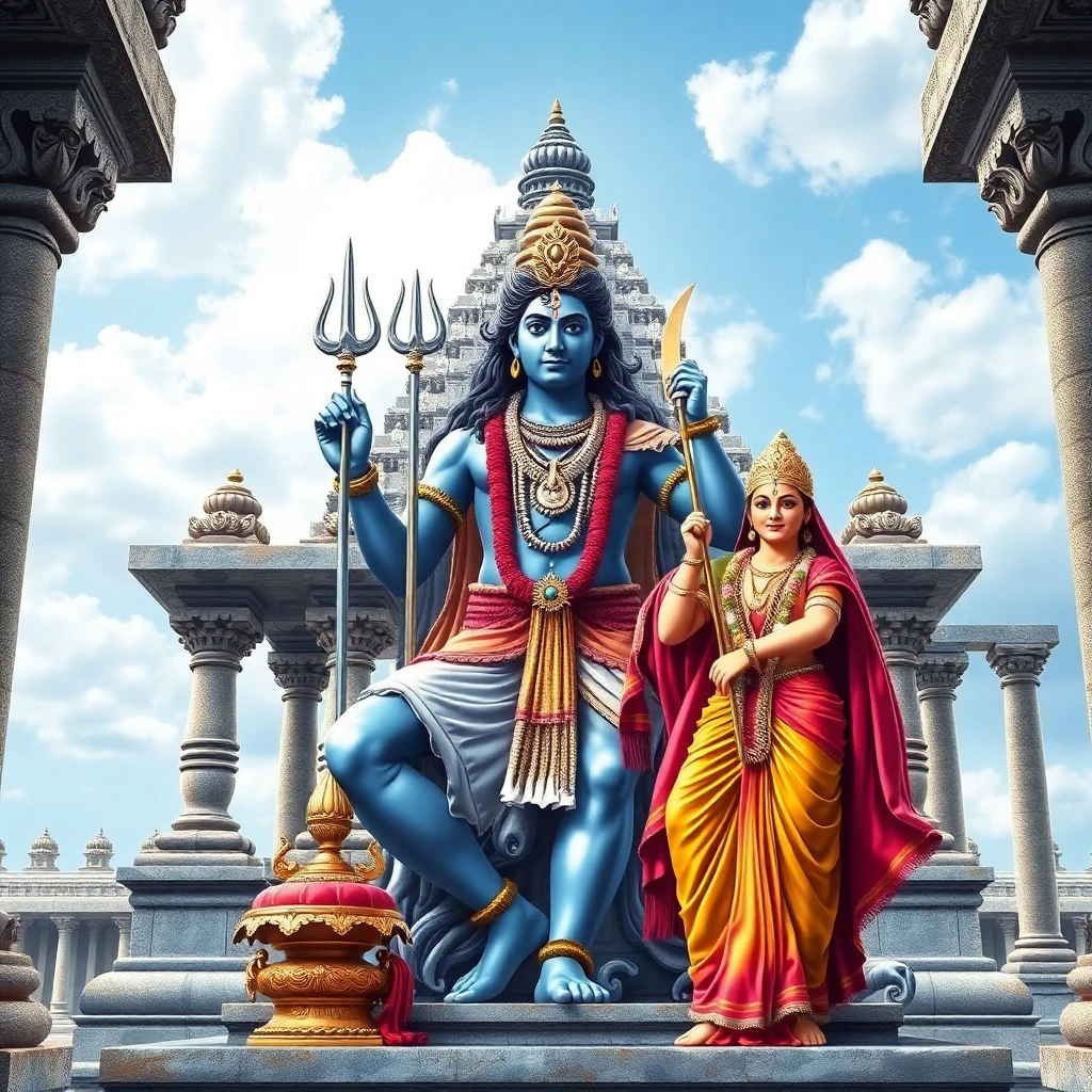 Lord Shiva (Ramanatha) and Lord Rama – Deity Portrait